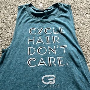 Cyclebar “cycle hair don’t care” workout tank